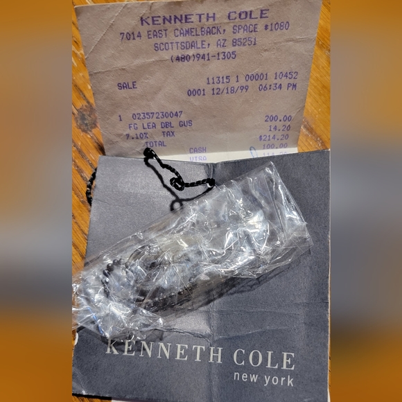 Kenneth Cole Black Leather Case/Bag/Briefcase - Picture 7 of 8